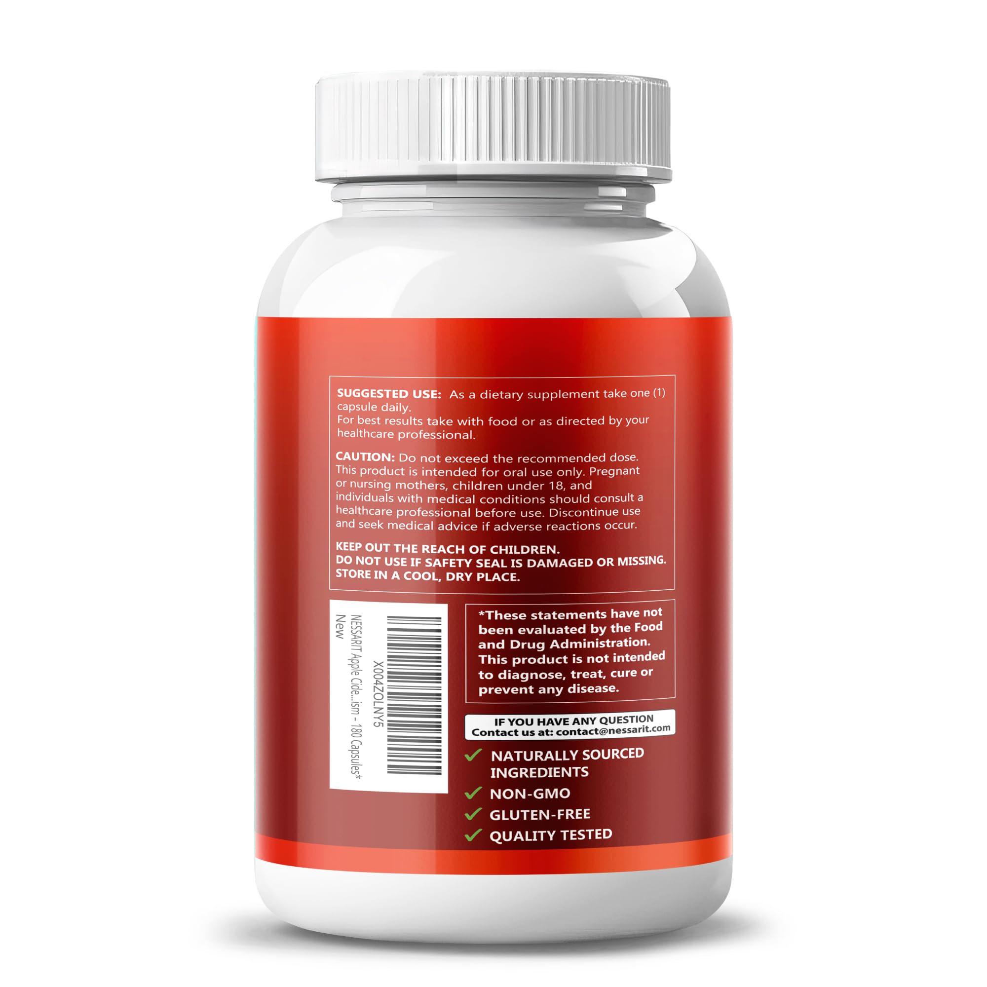 NESSARIT Apple Cider Vinegar Capsules 300mg packaging