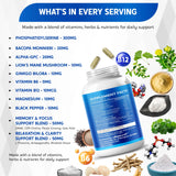 NESSARIT Bacopa Monnieri Supplement back label with ingredients