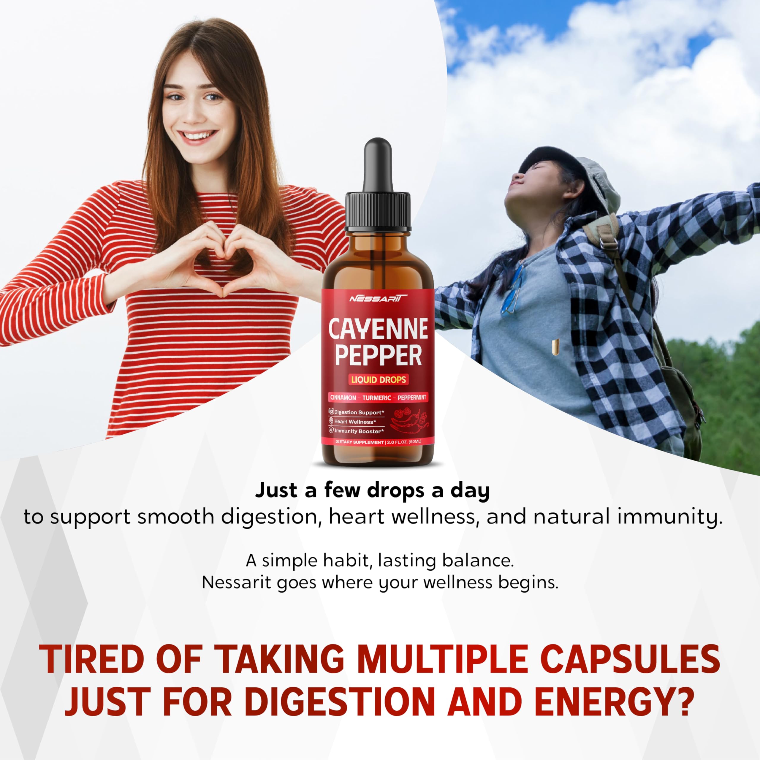 NESSARIT Cayenne Pepper Liquid 150g side view