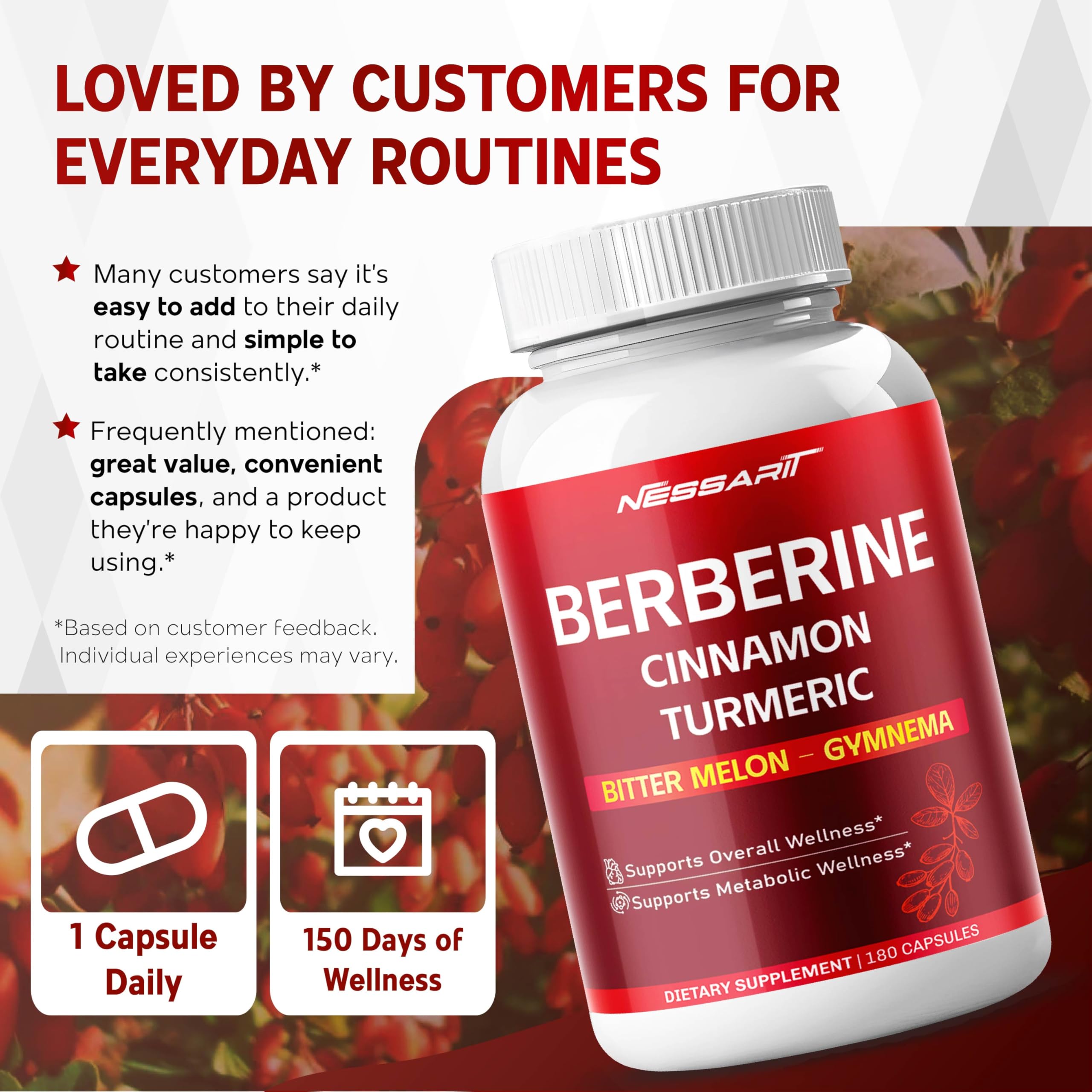 NESSARIT Cinnamon Supplement packaging details