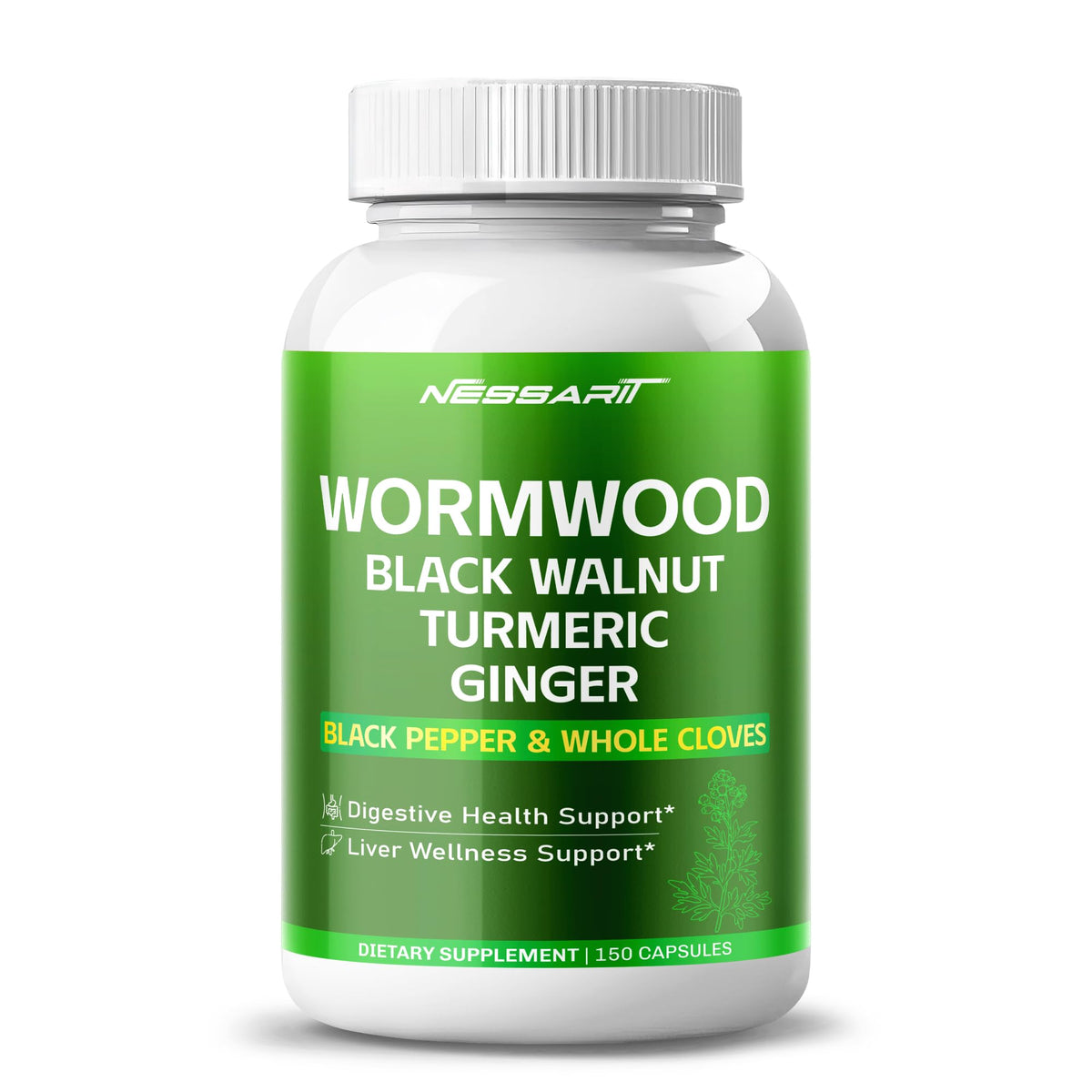 NESSARIT Ginger Herbal Supplement bottle front view