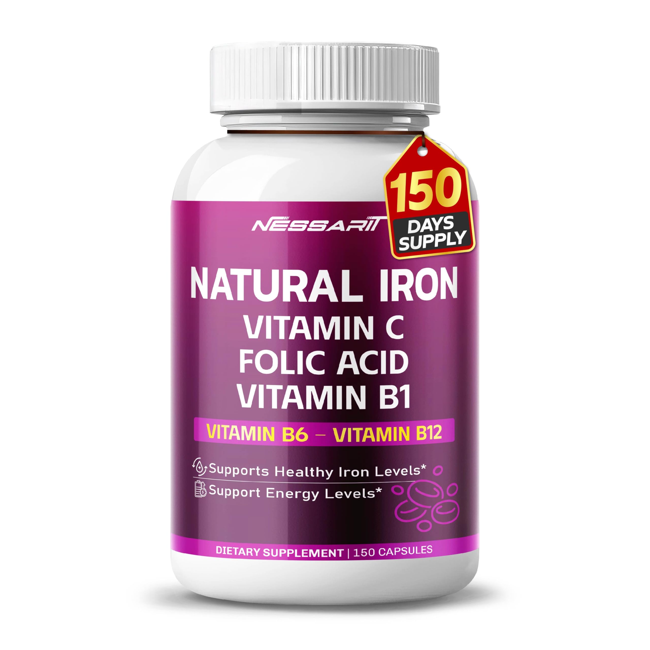 NESSARIT Iron Supplement 150 capsules front view