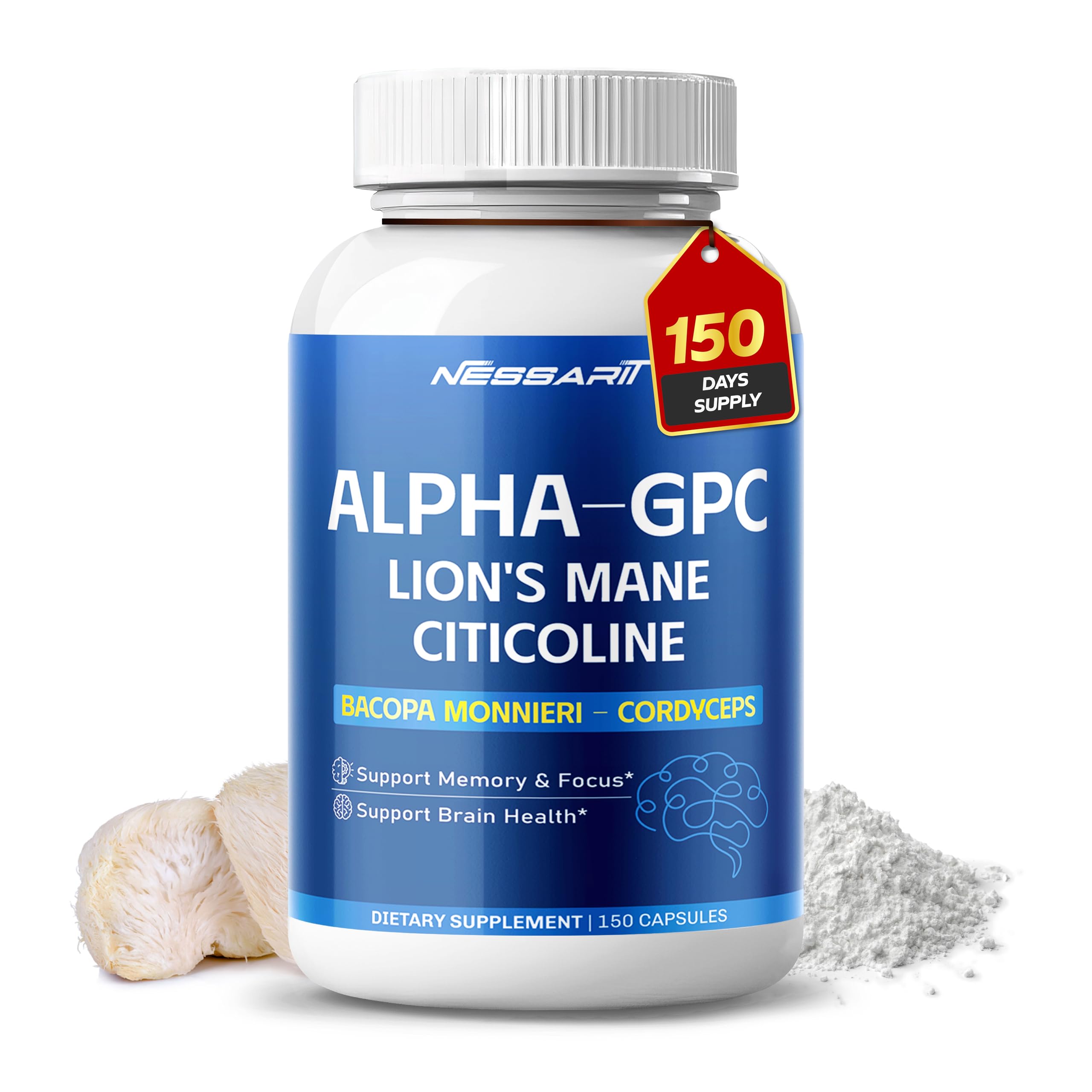 NESSARIT Liposomal Alpha-GPC 150 Capsules front view