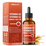 NESSARIT Vitamin D3 10,000 IU & K2 Liquid Supplement front view