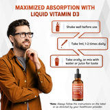 NESSARIT Vitamin D3 10,000 IU & K2 Liquid Supplement label close-up