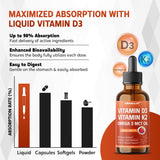NESSARIT Vitamin D3 10,000 IU & K2 Liquid Supplement packaging