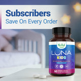 Nested Naturals Luna Kids Valerian Supplement capsule close-up