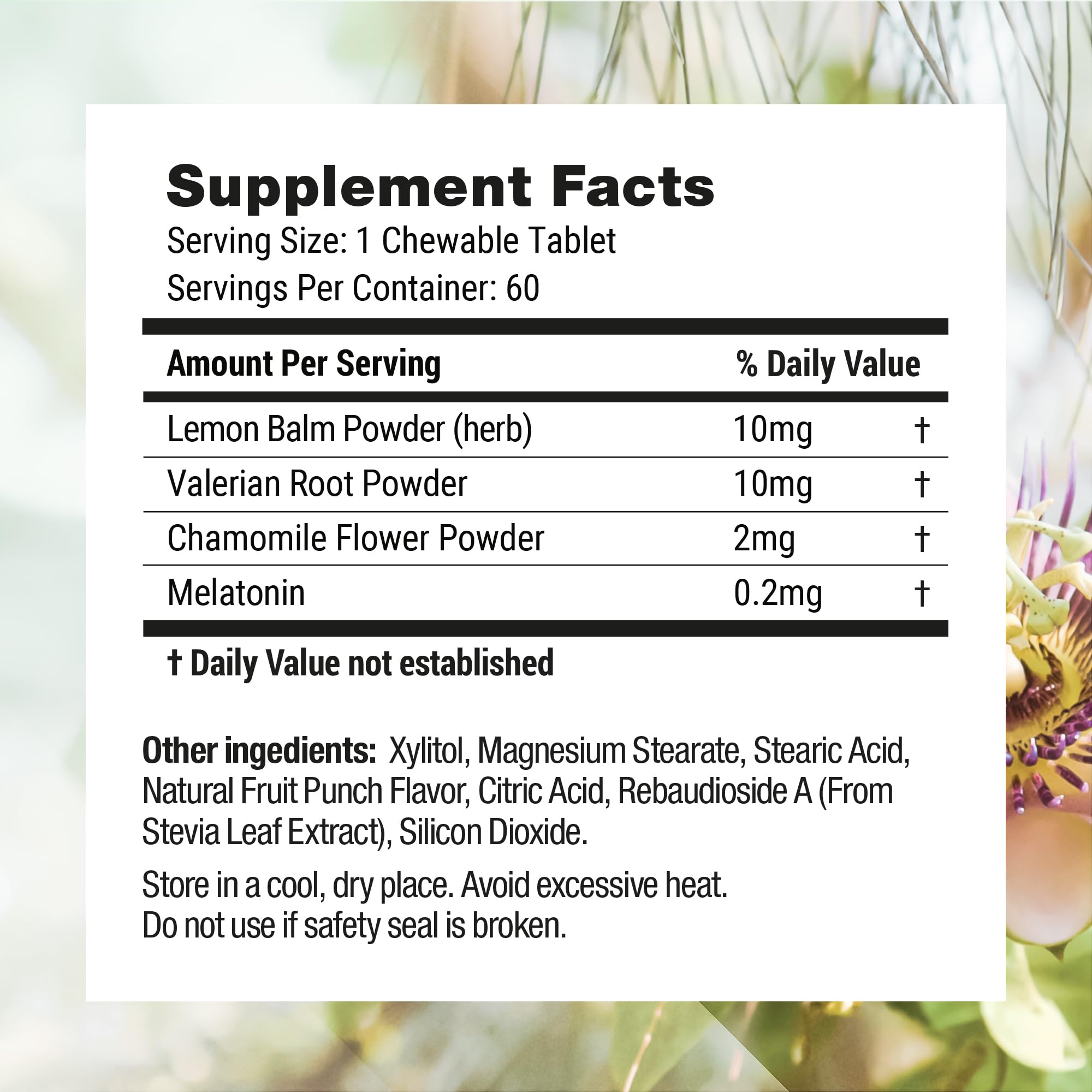 Nested Naturals Luna Kids Valerian Supplement with bedtime setting