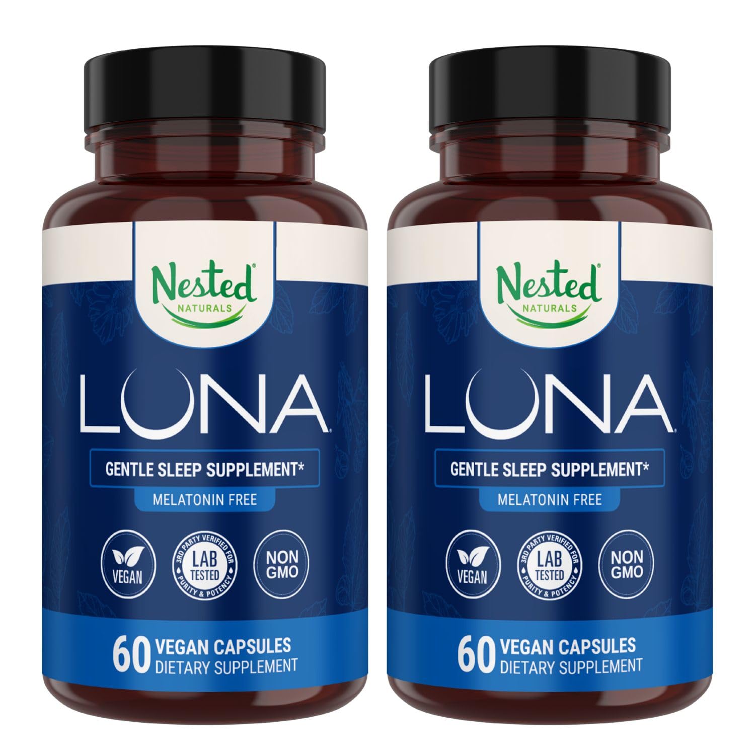 Nested Naturals Luna Melatonin-Free Sleep Aid front view