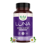 Nested Naturals Luna Sleep Aid Capsules 60 count front view