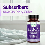 Nested Naturals Luna Sleep Aid Capsules open bottle view