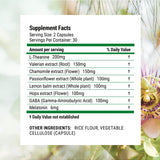 Nested Naturals Luna Sleep Aid Capsules with a glass of water