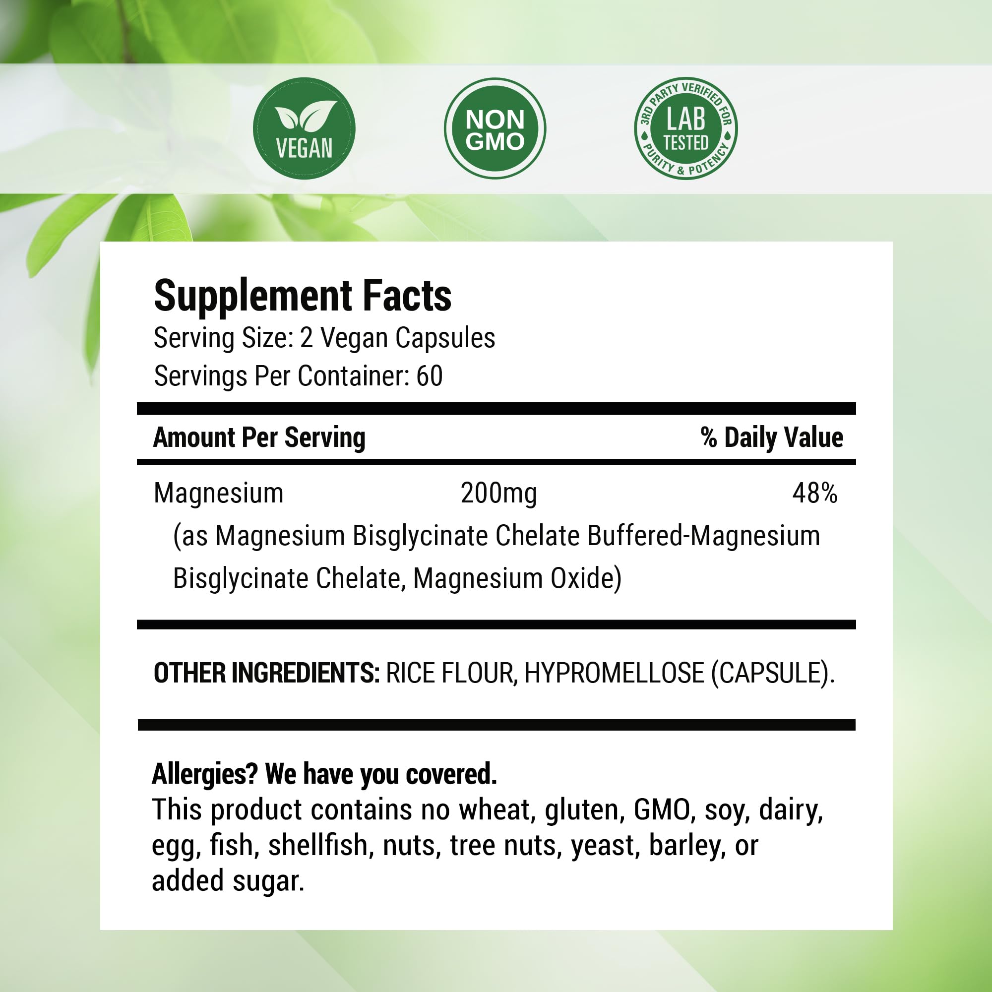 Nested Naturals Magnesium Glycinate 141g with measuring spoon