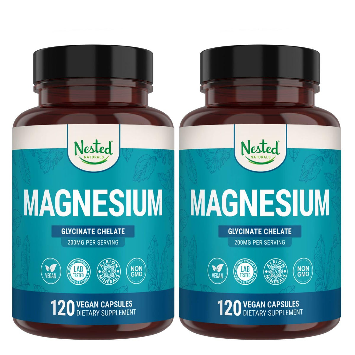 Nested Naturals Magnesium Glycinate 358g front view