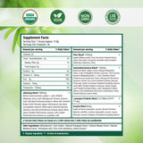 Nested Naturals Super Greens Powder on a kitchen counter