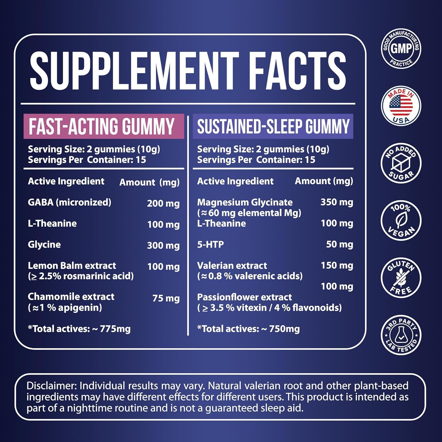 Nestrient GoSleep Gummies Acai Berry on a table