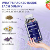 nETiXER Resto Sleep+ Gummies showing the back of the packaging