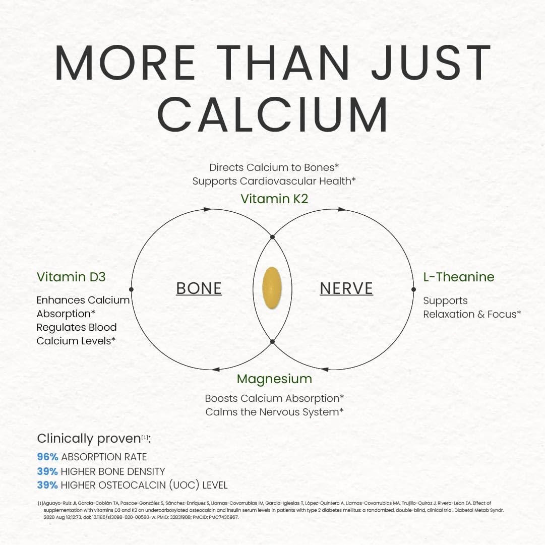 NEUMINA Calcium Supplement tablets in a hand