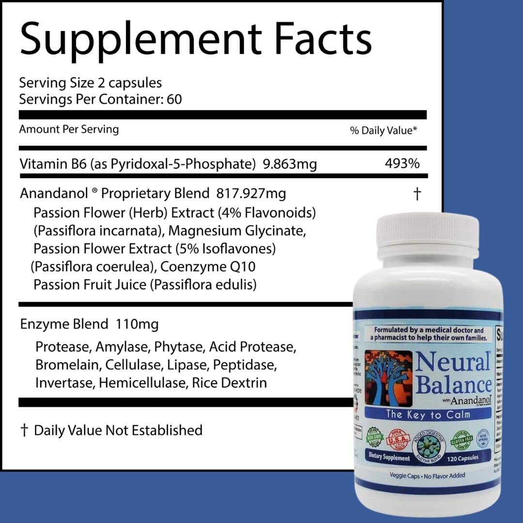 NEURAL BALANCE Anandanol Drink Powder nutritional information