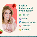 NEURIVA Original Brain Supplements Strawberry Gummies packaging