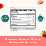 NEURIVA Original Brain Supplements Strawberry Gummies side view