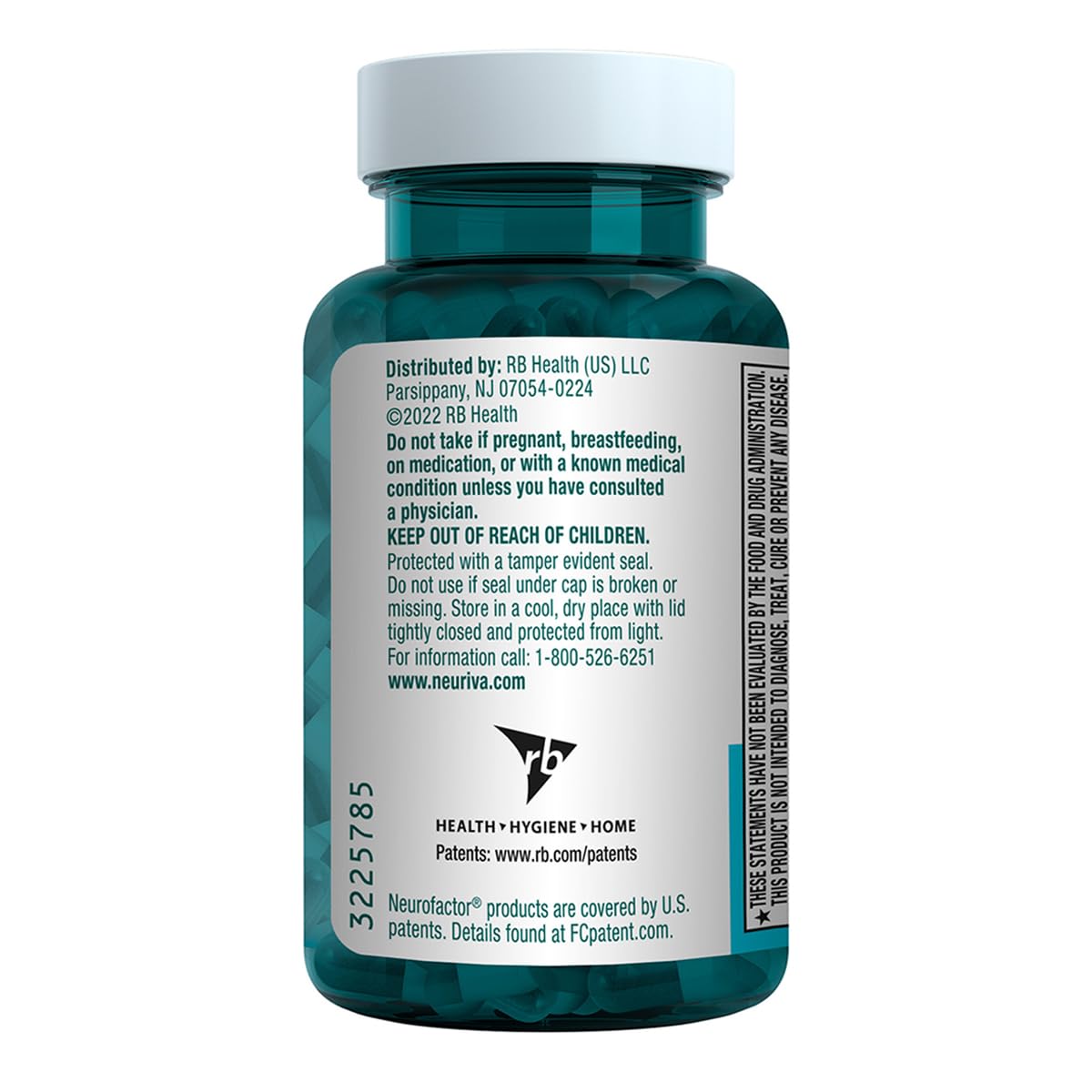NEURIVA Plus Brain Support Capsules bottle with label
