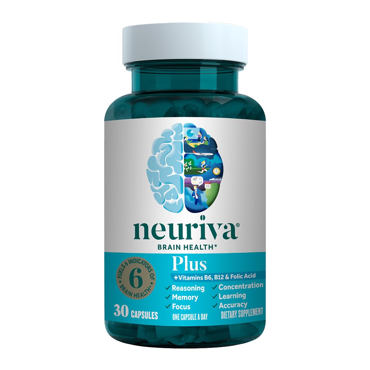 NEURIVA Plus Brain Support Capsules front view