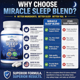 Neuro Health Miracle Sleep Blend capsules on wooden table