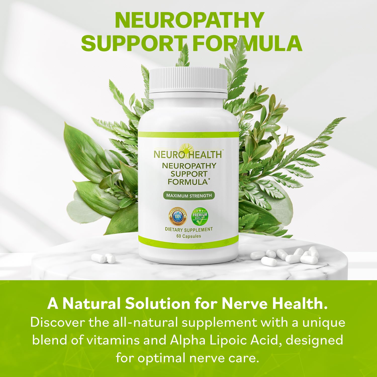 Neuro Health Neuropathy Support Formula bottle with label