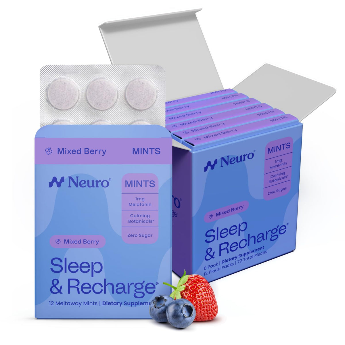 Neuro Melatonin Meltaway Mints 1mg front view