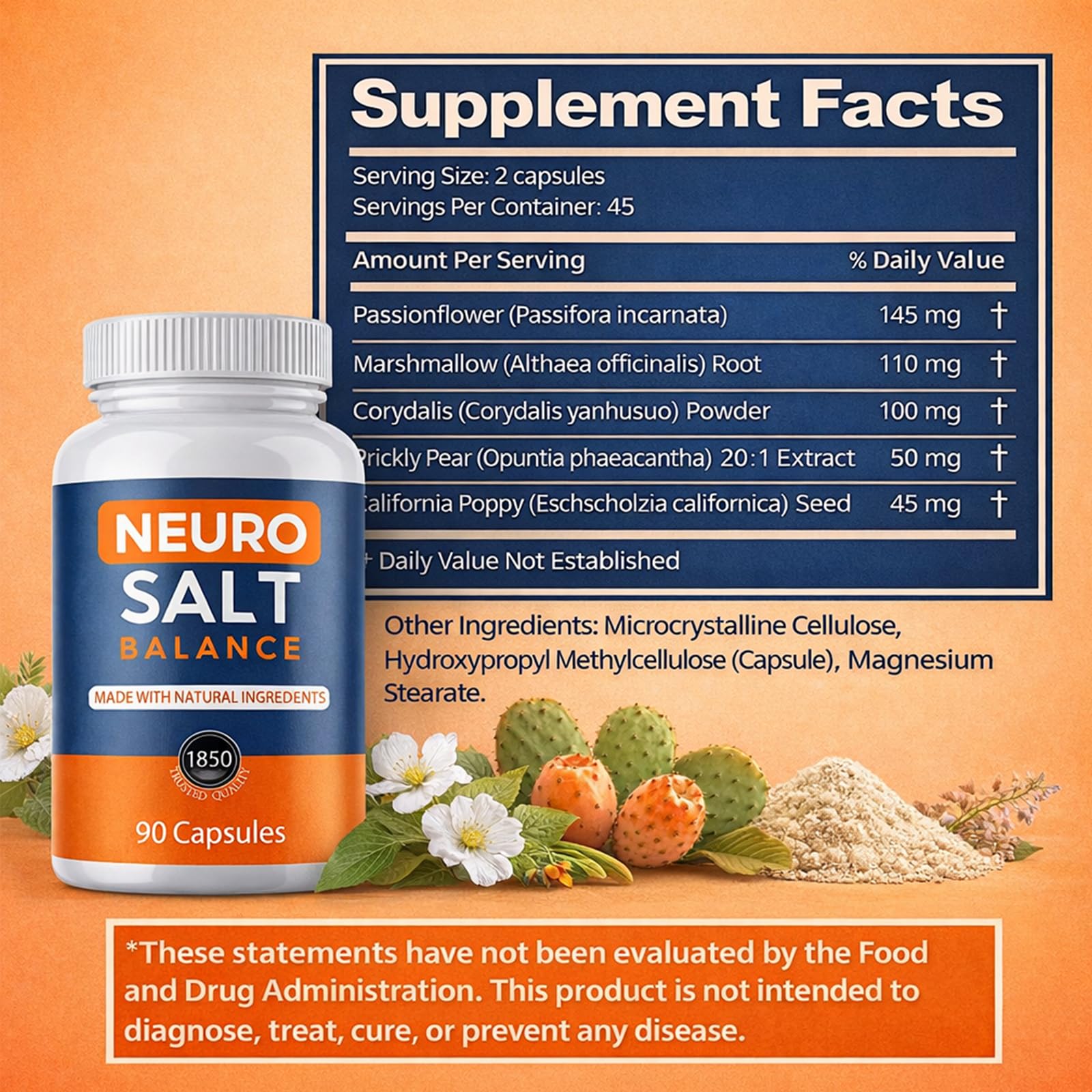 NEURO SALT Daily Hydration Support Capsules packaging