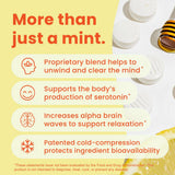 Neuro Sleep Mints displayed with a glass of water