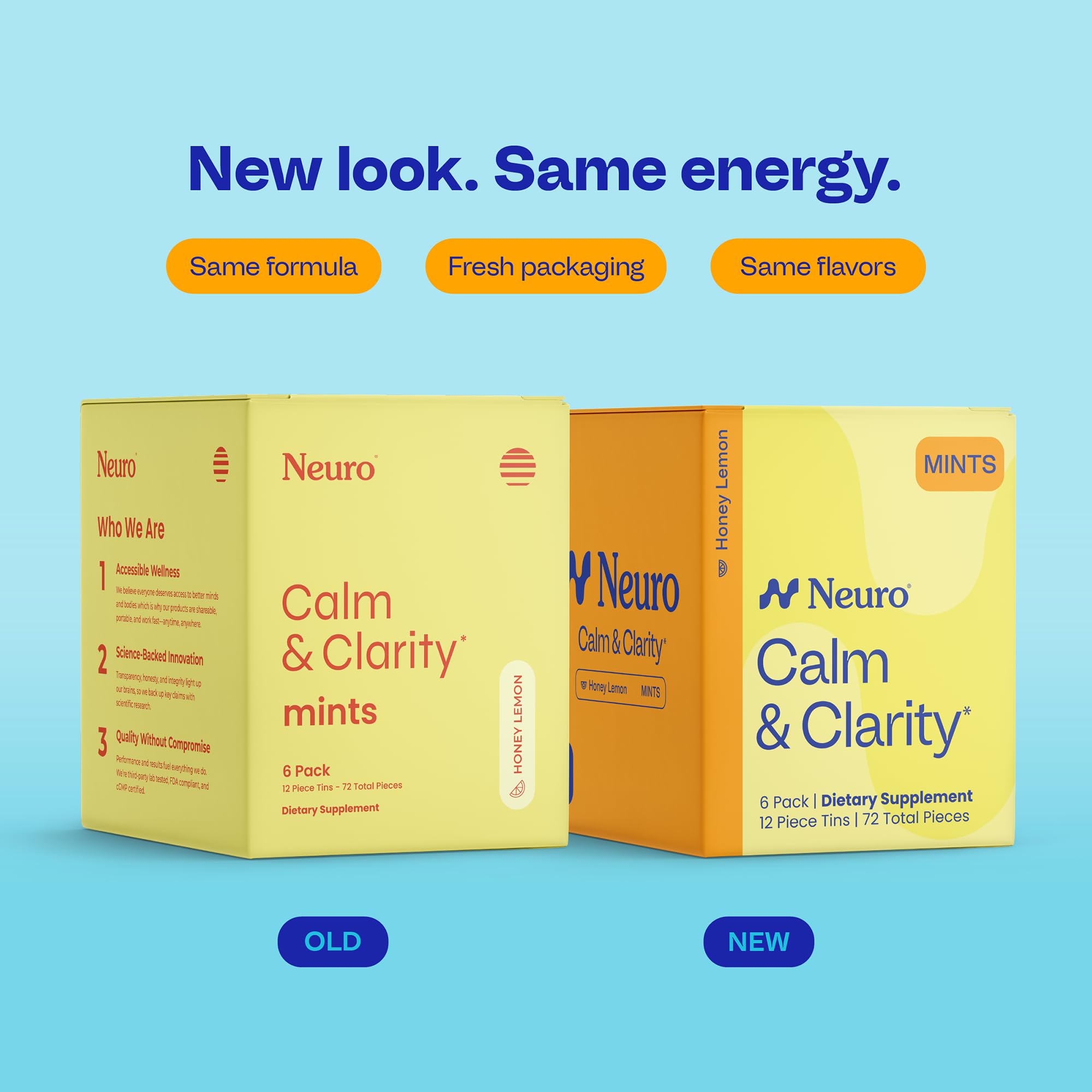 Neuro Sleep Mints in a hand with a close-up of the mint