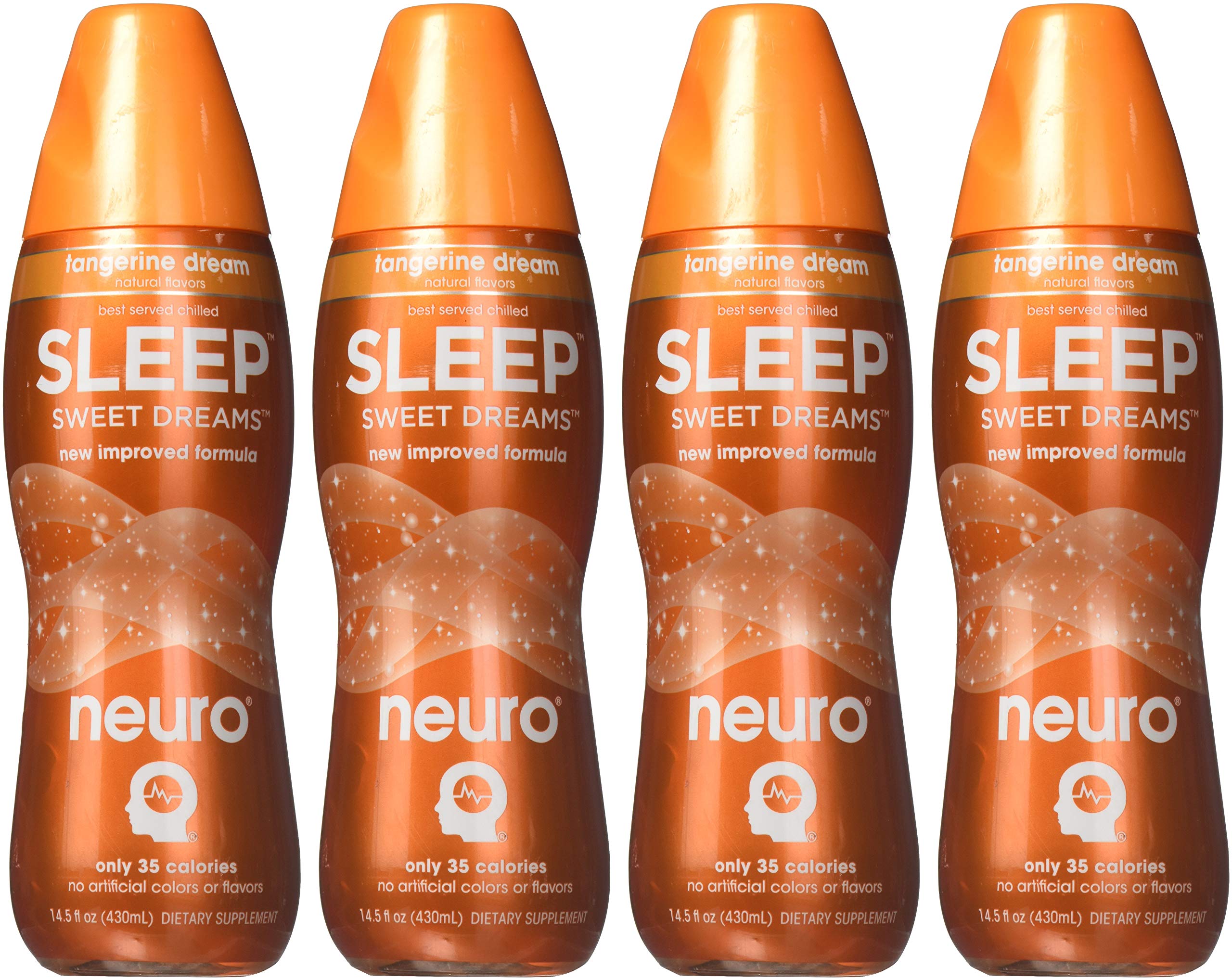 Neuro Sleep Sweet Dreams Tangerine bottle with a daily wellness background