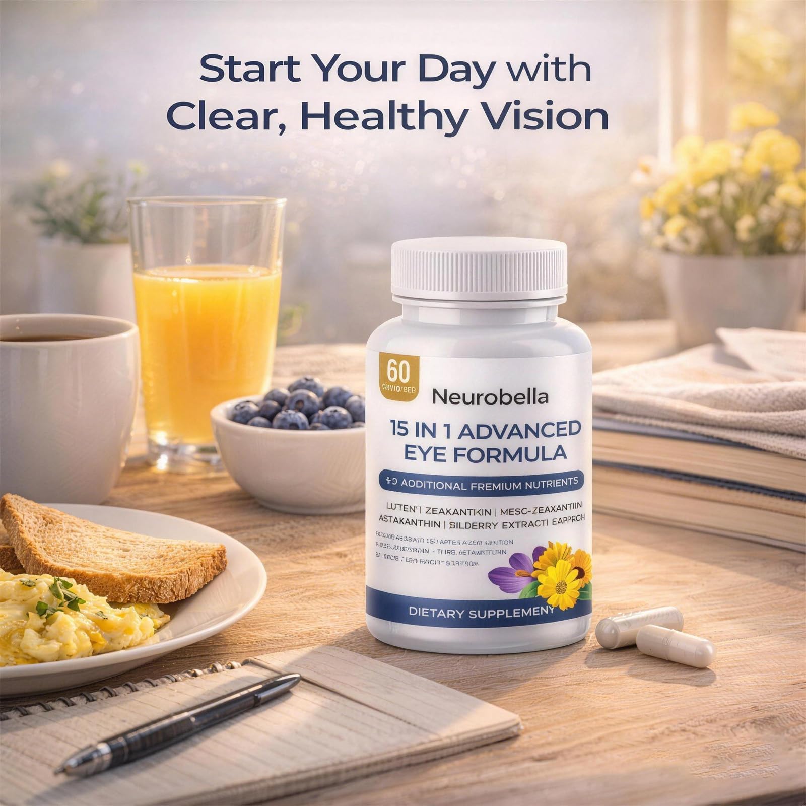 NEUROBELLA Lutein Eye Nutrition Supplement packaging details