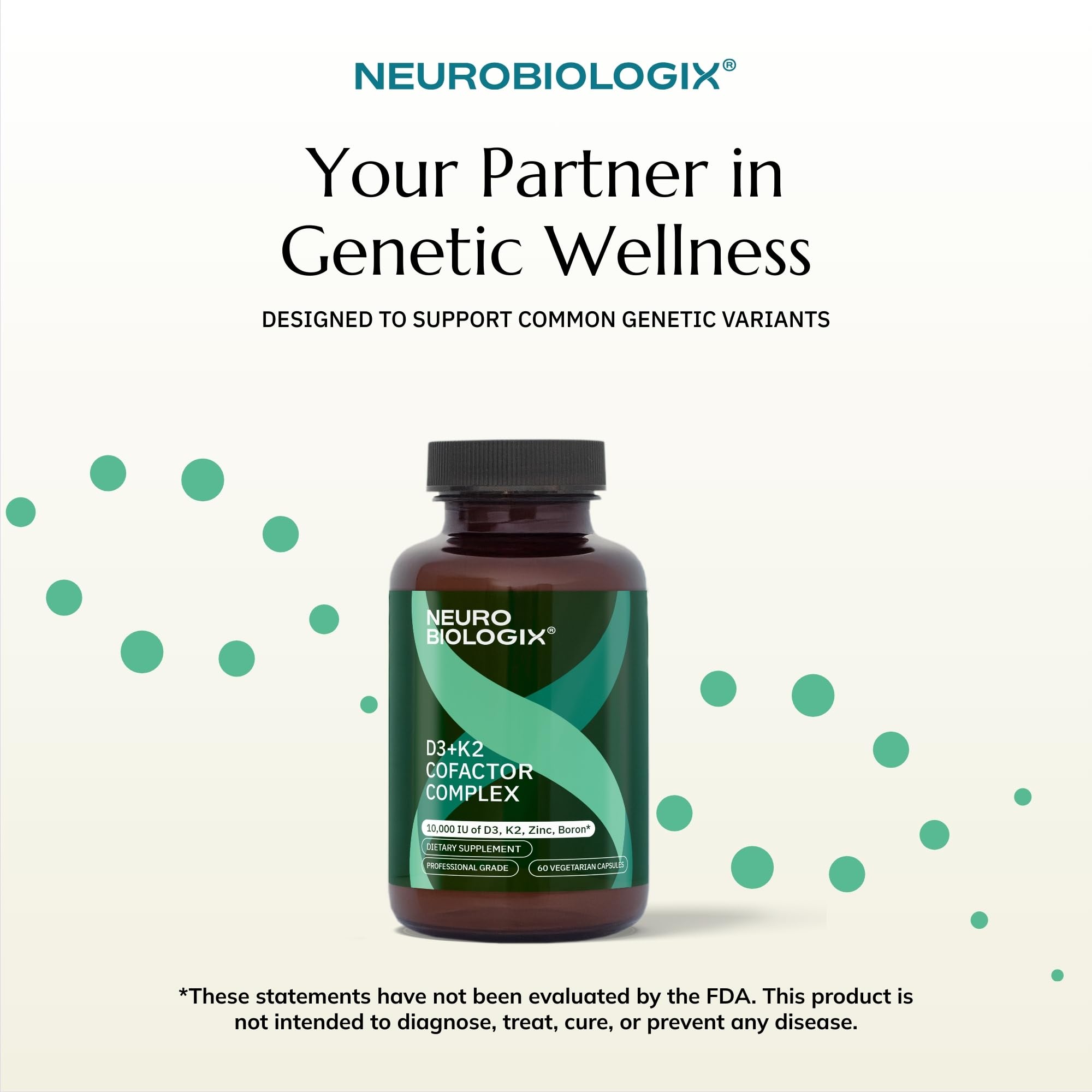 Neurobiologix Advanced Vitamin D3 + K2 supplement in a lifestyle setting