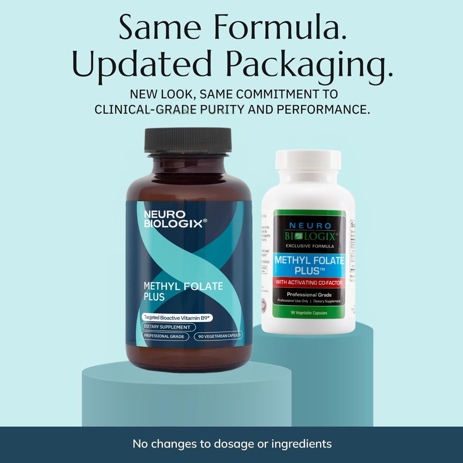 Neurobiologix Blended Vitamin & Mineral Supplement side view showing capsule