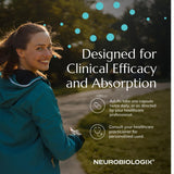 Neurobiologix Blended Vitamin & Mineral Supplement with a glass of water