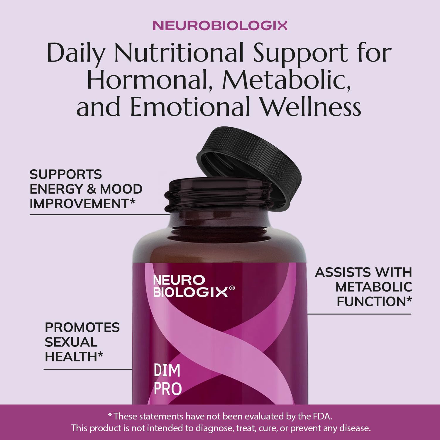 Neurobiologix DIM Pro bottle with natural background