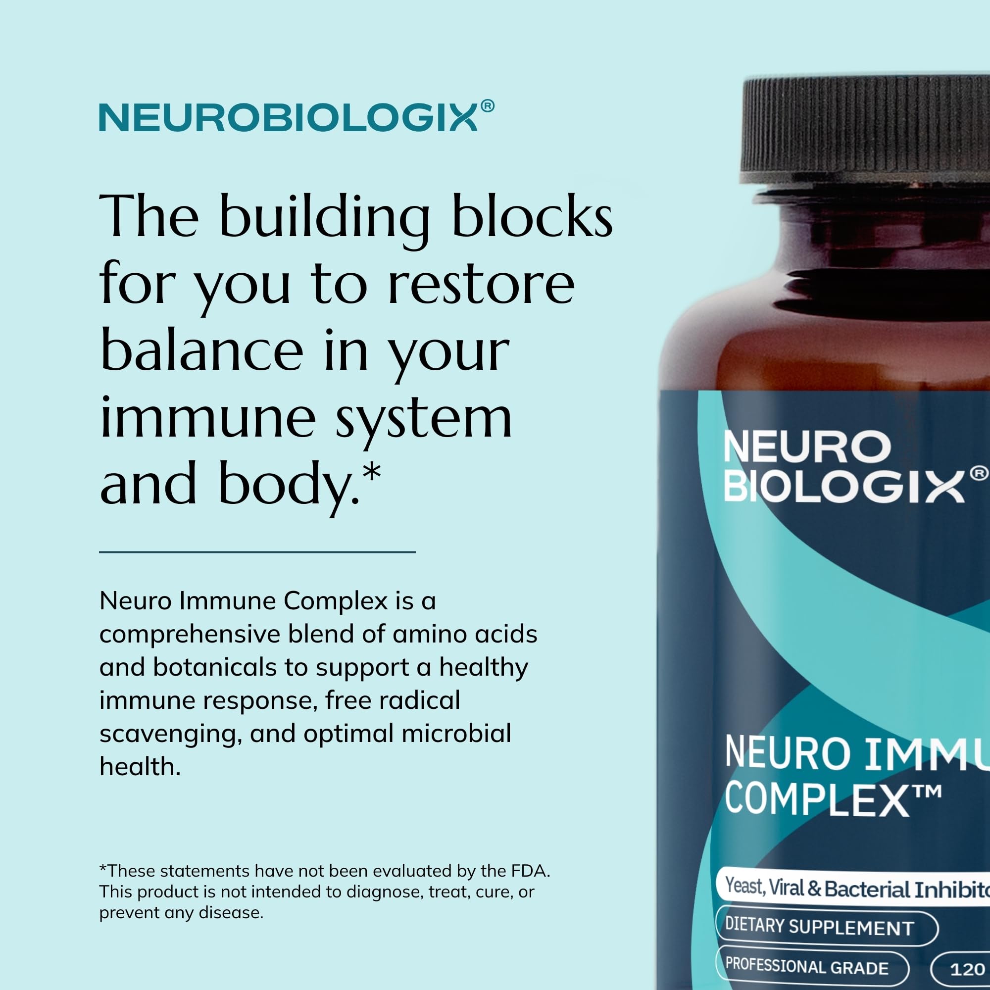 Neurobiologix Herbal Supplement Capsules with natural orange powder