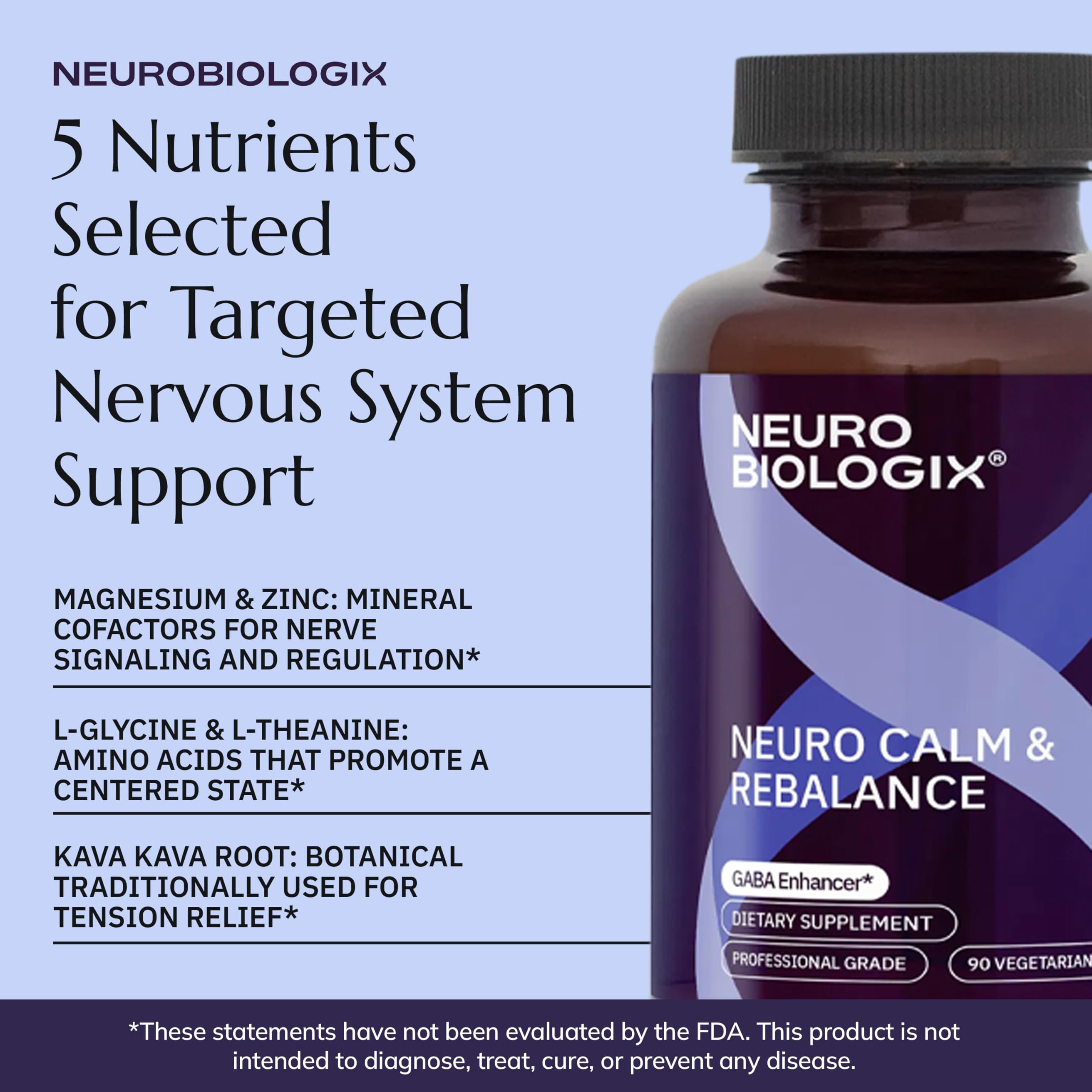 Neurobiologix Neuro Calm & Rebalance capsules ingredients list