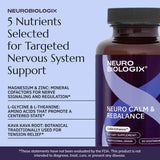 Neurobiologix Neuro Calm & Rebalance capsules ingredients list