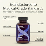Neurobiologix Neuro Calm & Rebalance capsules opened bottle
