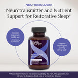 Neurobiologix Neuro Night Essentials bottle with a glass of water