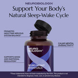 Neurobiologix Neuro Night Essentials capsules in a hand