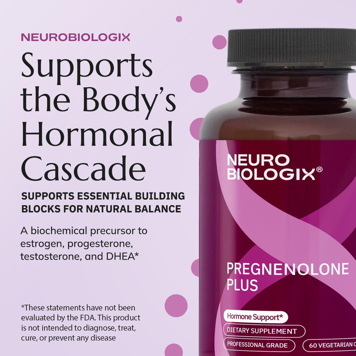 Neurobiologix Pregnenolone Plus bottle with white background