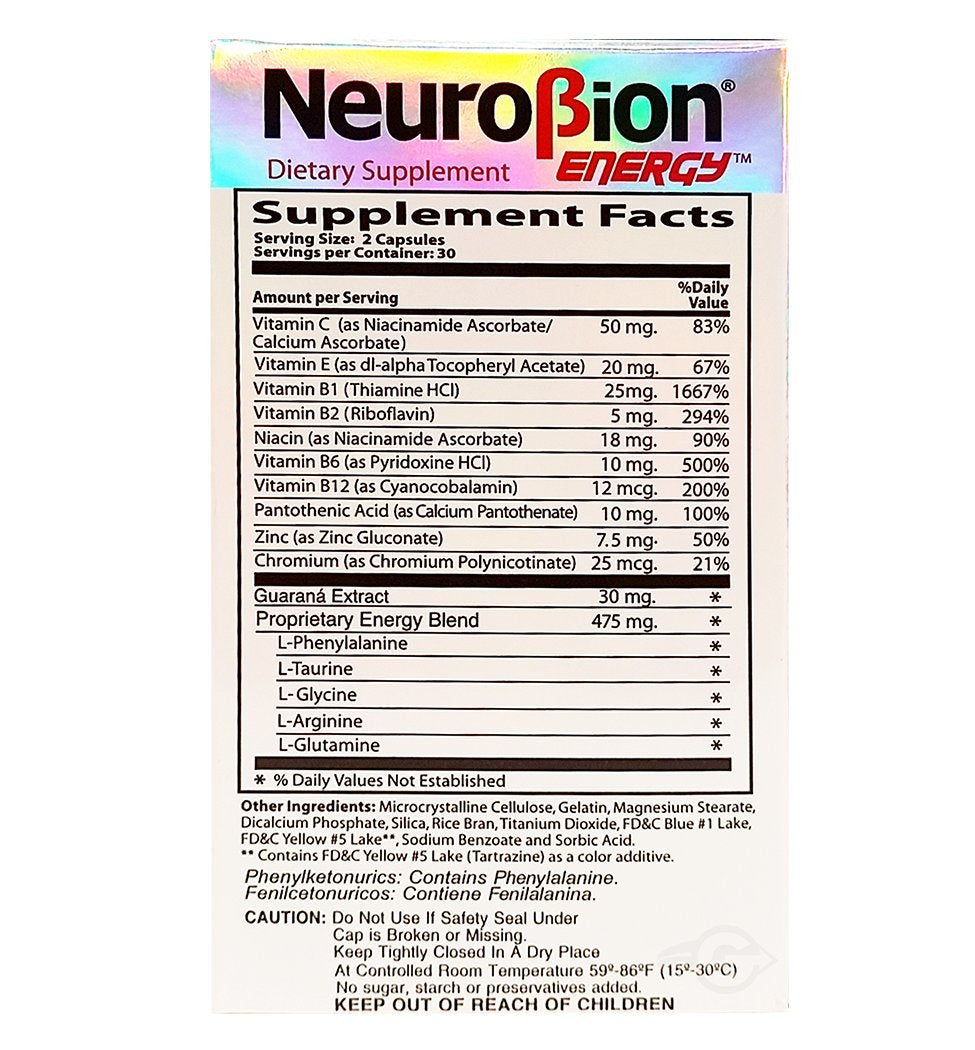 Neurobion Amino Acids Supplement 240g side view