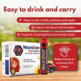 Neurobion B-Complex liquid vials displayed in a lifestyle setting