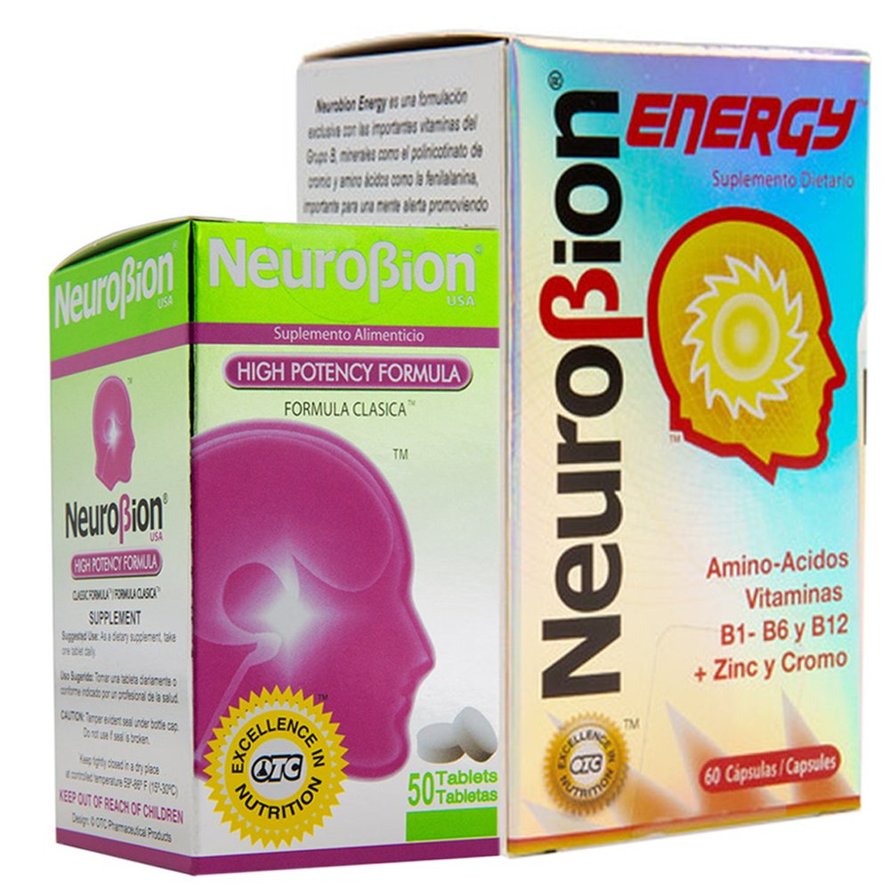 Neurobion Energy + high potency dietary supplement front view