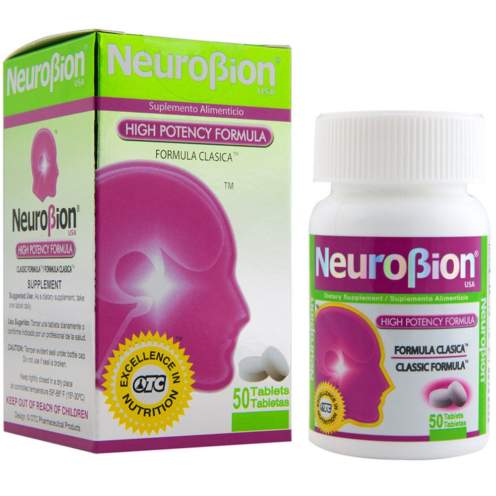 Neurobion Energy + supplement packaging side view